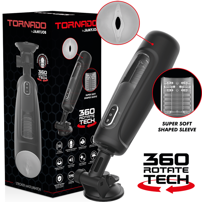 JAMYJOB - TORNADO 360 ROTATE TECH STROKER – Masturbator Bild 1
