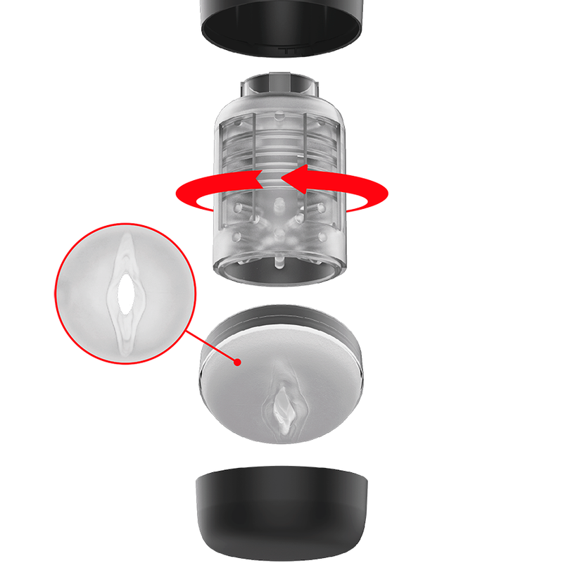 JAMYJOB - TORNADO 360 ROTATE TECH STROKER – Masturbator Bild 16