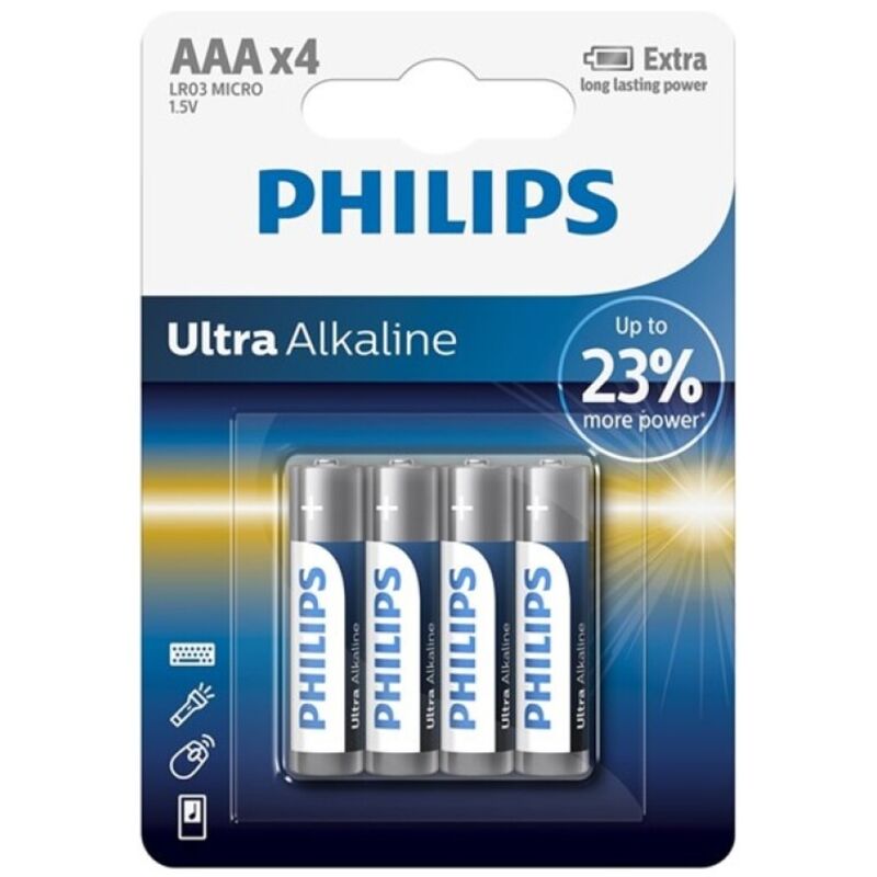 PHILIPS - ULTRA ALKALIBATTERIE AAA LR03 4 EINHEIT – Batterien Bild 2