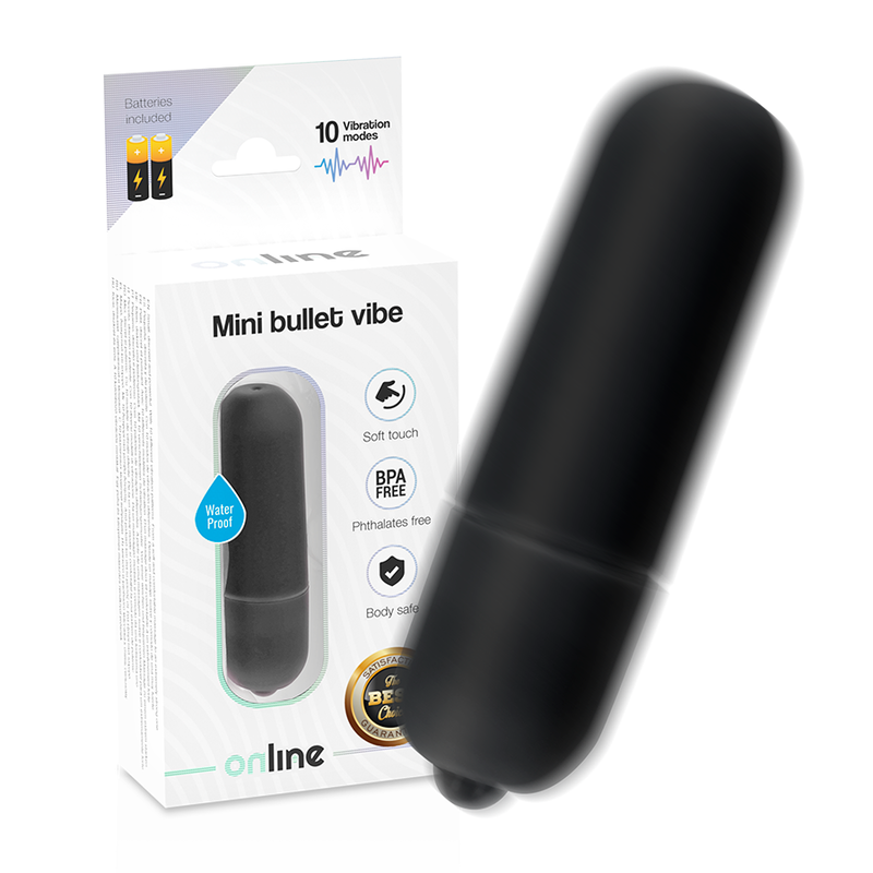 ONLINE - SCHWARZE MINI-VIBRATIONSKUGEL – Erotik-Zubehör Bild 2