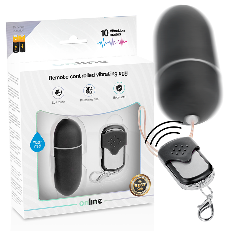 ONLINE - FERNBEDIENUNG VIBRIERENDES EI L SCHWARZ – Vibrator Bild 2