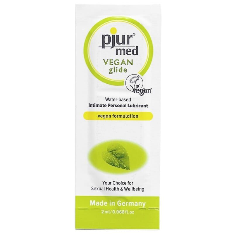 PJUR - MED VEGAN GLIDE SCHMIERMITTEL AUF WASSERBASIS 2 ML wasserbasiertes Gleitgel diskret online kaufen