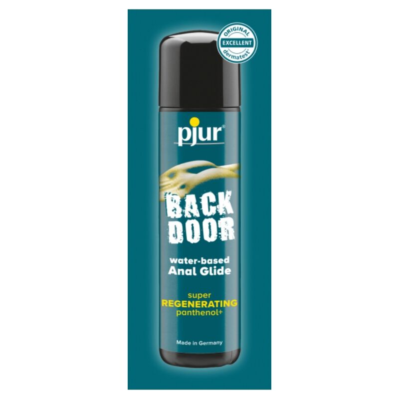 Enthalten in der Secret Pulse PJUR Mini-Gleitgel Box: PJUR Back Door Regenerierendes Panthenol Anal Gel 2 ml – Sanfte Pflege
