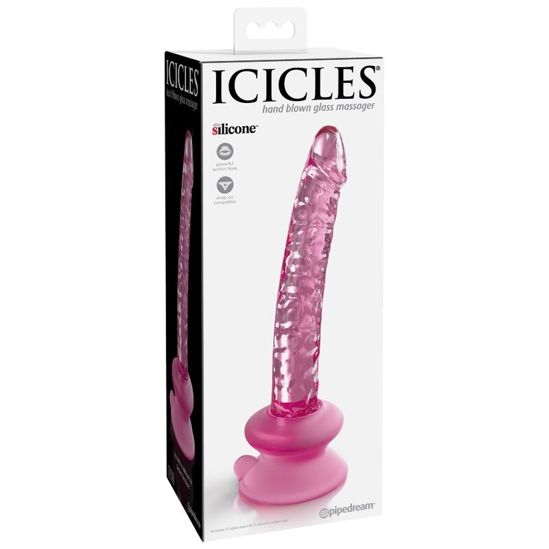 ICICLES Nr. 86 Glasdildo mit Saugnapf – Realistisches Phallus-Design, 17 cm bei Secret Pulse im Erotikshop