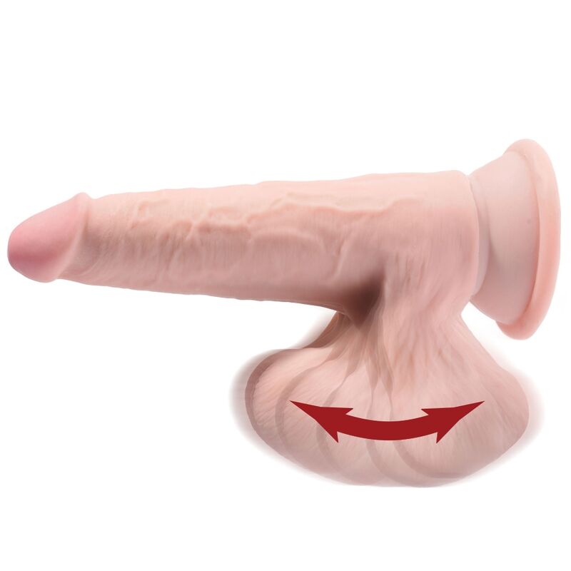 KING COCK - PLUS 3D DILDO SWINGING BALLS 20.3 CM – Dildo Bild 7