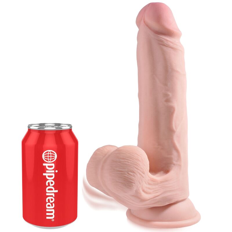 KING COCK - PLUS 3D DILDO SWINGING BALLS 20.3 CM – Dildo Bild 3