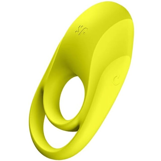 SATISFYER - SPECTACULAR DUO RING VIBRATOR GELB Detailansicht bei Secret Pulse