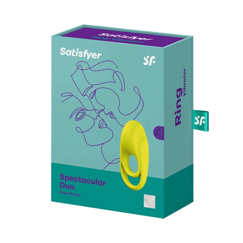 SATISFYER - SPECTACULAR DUO RING VIBRATOR GELB für sinnliche Momente