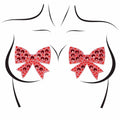 Leg Avenue Schleifen Nippelabdeckungen – Strass & Sexy Einheitsgröße – Brust-Accessoire von Secret Pulse