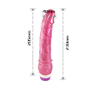 BAILE - REALISTISCHER ROTER VIBRATOR 23 CM hochwertiges Sextoy bei Secret Pulse