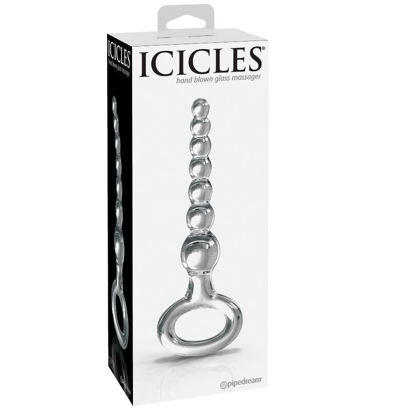 ICICLES N. 67 Glas Analstecker – Handgefertigter, hypoallergener Glasplug, 16,5 cm für sinnliche und diskrete Momente