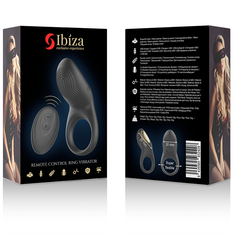 IBIZA - VOLLKONTAKT-VIBRATIONSRING MIT FERNBEDIENUNG – Erotik-Zubehör Bild 14