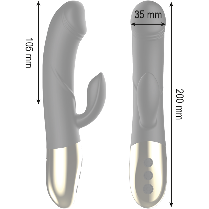 IBIZA Anatomischer Rabbit Vibrator – 8 Vibrationsmodi, USB, wasserdicht – Rabbit Vibrator Bild 5