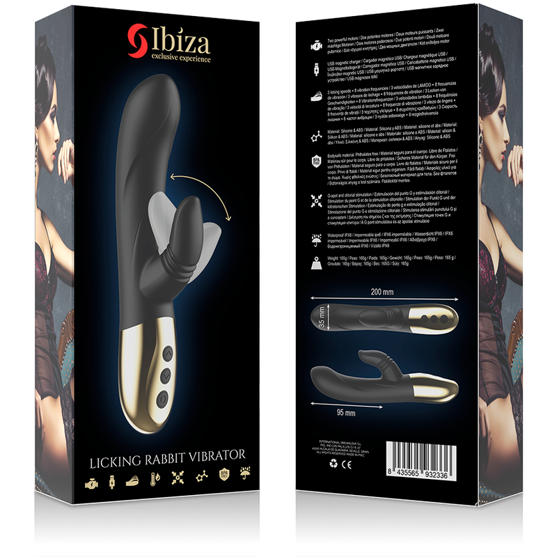 IBIZA Vibrator Leckendes Kaninchen – 8 Vibrationsmodi, 3 Leckintensitäten, USB – Vibrator Bild 16