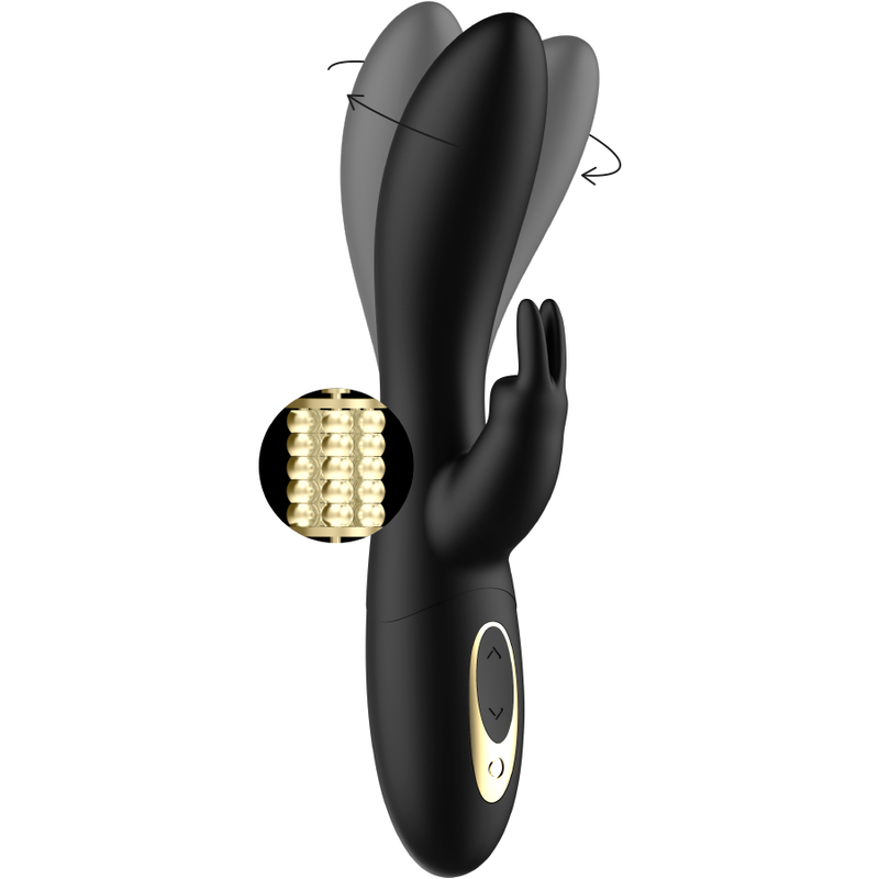 IBIZA Perlenrotator mit Kaninchen – 2 Motoren, USB, 12 Frequenzen, wasserdicht – Erotik-Zubehör Bild 3