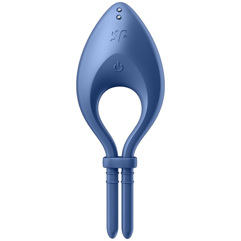 SATISFYER - BULLSEYE RING VIBRATOR APP BLAU hochwertiges Sextoy bei Secret Pulse