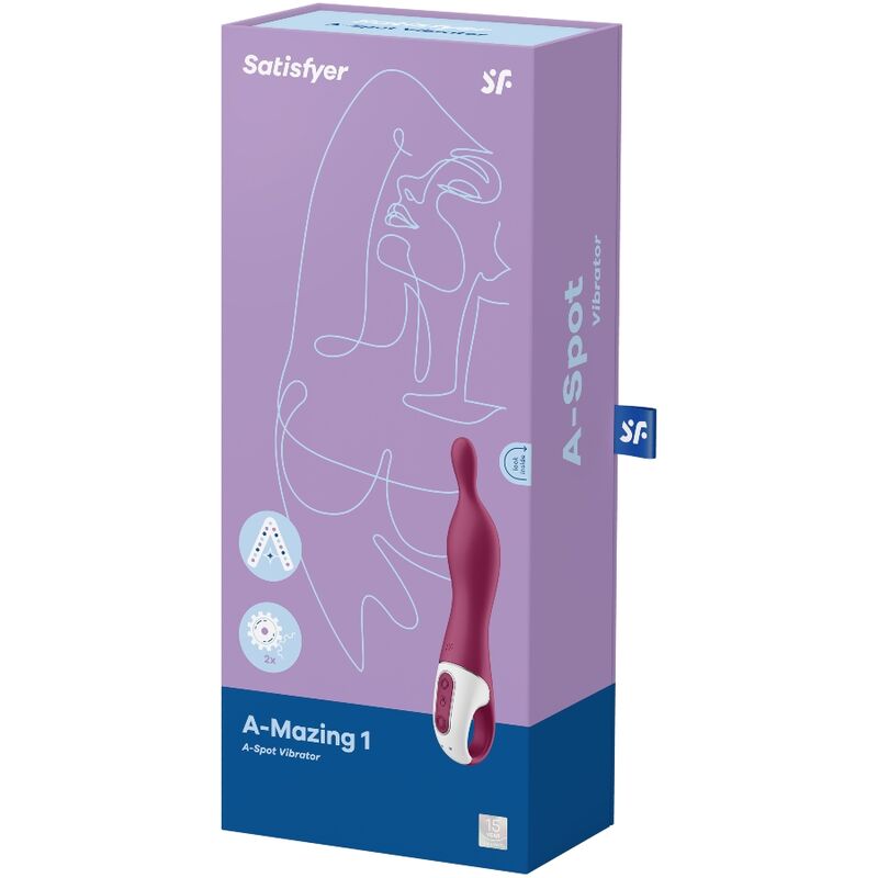 SATISFYER - AMAZING 1 ASPOT VIBRATOR BEERE für sinnliche Momente allein oder zu zweit