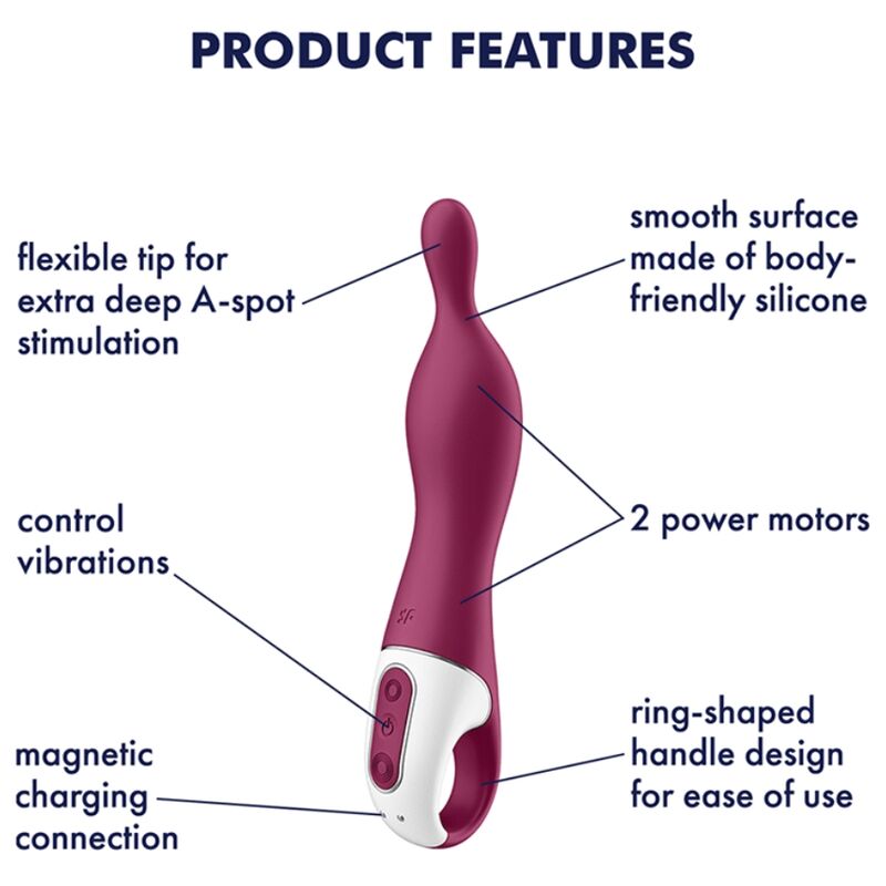 SATISFYER - AMAZING 1 ASPOT VIBRATOR BEERE für intensive Stimulation und Self-Love