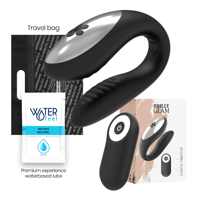 BRILLY GLAM - WIR LIEBEN DIE SCHWARZE FERNBEDIENUNG FÜR PARTNER – Erotik-Zubehör Bild 1