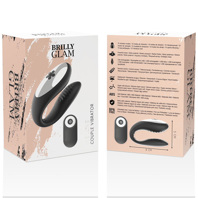BRILLY GLAM - WIR LIEBEN DIE SCHWARZE FERNBEDIENUNG FÜR PARTNER – Erotik-Zubehör Bild 8
