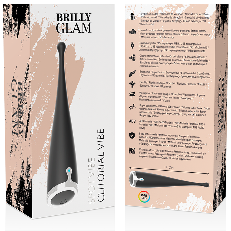 BRILLY GLAM - SPOT VIBE CLITORIAL BLACK für sinnliche Momente allein oder zu zweit