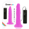Diversia Flexibler Vibrierender Dildo 23 cm – Lila, Fernbedienbar – Dildo Bild 1