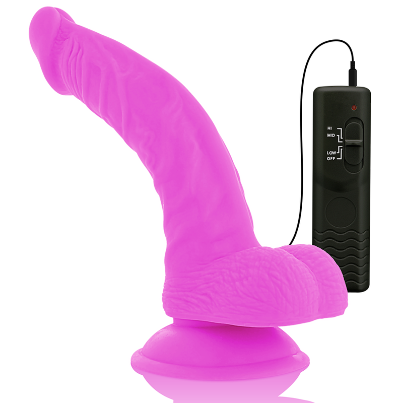 DIVERSIA - FLEXIBLER VIBRIERENDER DILDO LILA 21.5 CM -O- 4.5 CM – Dildo Bild 13