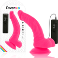 Diversia Flexibler Vibrierender Dildo 21,5 cm – Rosa, Fernbedienbar Dildo diskret online kaufen