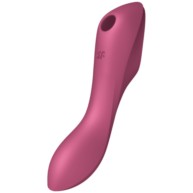 SATISFYER - CURVY TRINITY 3 AIR PULSE VIBRATOR ROT für intensive Stimulation und Self-Love