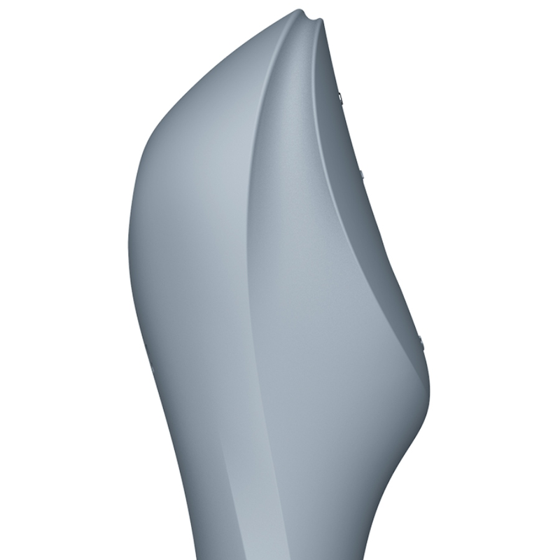 SATISFYER - CURVY TRINITY 3 AIR PULSE VIBRATOR GRAU hochwertiges Sextoy bei Secret Pulse