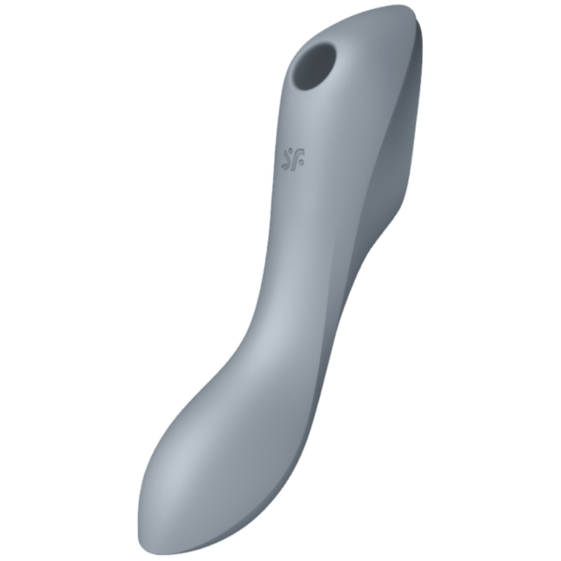 SATISFYER - CURVY TRINITY 3 AIR PULSE VIBRATOR GRAU für intensive Stimulation und Self-Love