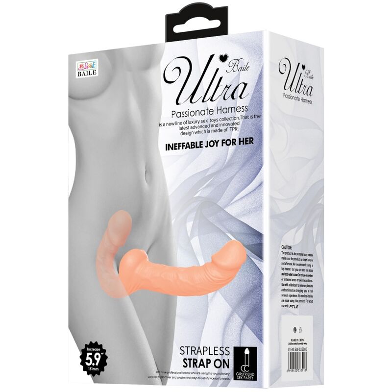 BAILE - ULTRA LEIDENSCHAFTLICHER GURTDILDO MIT GURT OHNE UNTERSTÜTZUNG hochwertiges Intimtoy