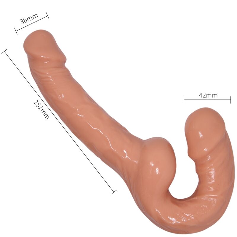 BAILE - ULTRA LEIDENSCHAFTLICHER GURTDILDO MIT GURT OHNE UNTERSTÜTZUNG Produktansicht und Details