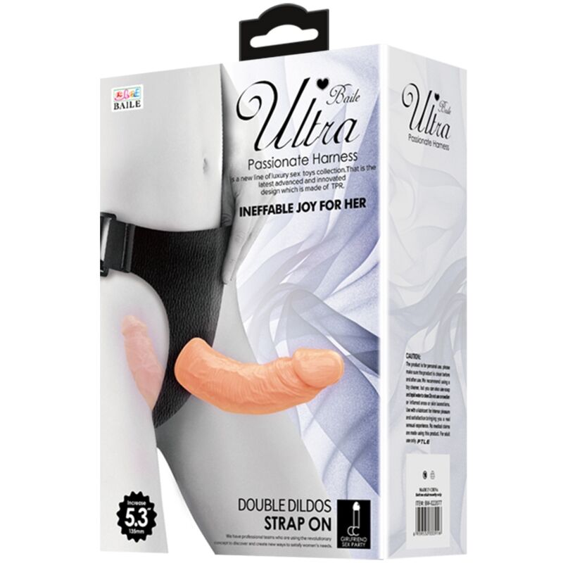 BAILE - ULTRA LEIDENSCHAFTLICHER DOPPELTE DILDOS MIT GESCHIRR Dildo diskret online kaufen