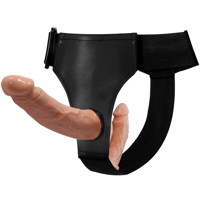 BAILE - ULTRA LEIDENSCHAFTLICHER DOPPELTE DILDOS MIT GESCHIRR Produktansicht und Details