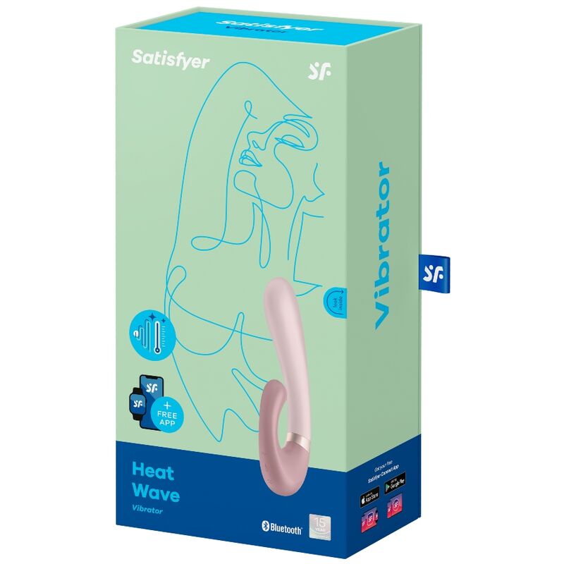 Satisfyer Heat Wave – Rosa Vibrator mit Wärme & App-Steuerung, 2 Motoren für intensive Stimulation und Self-Love