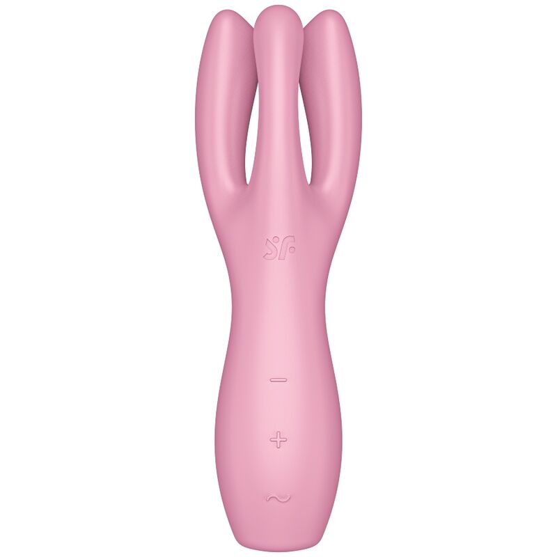 Satisfyer Threesome 3 Vibrator Rosa – 3 Motoren, 12 Vibrationsprogramme, Wasserdicht hochwertiges Sextoy bei Secret Pulse