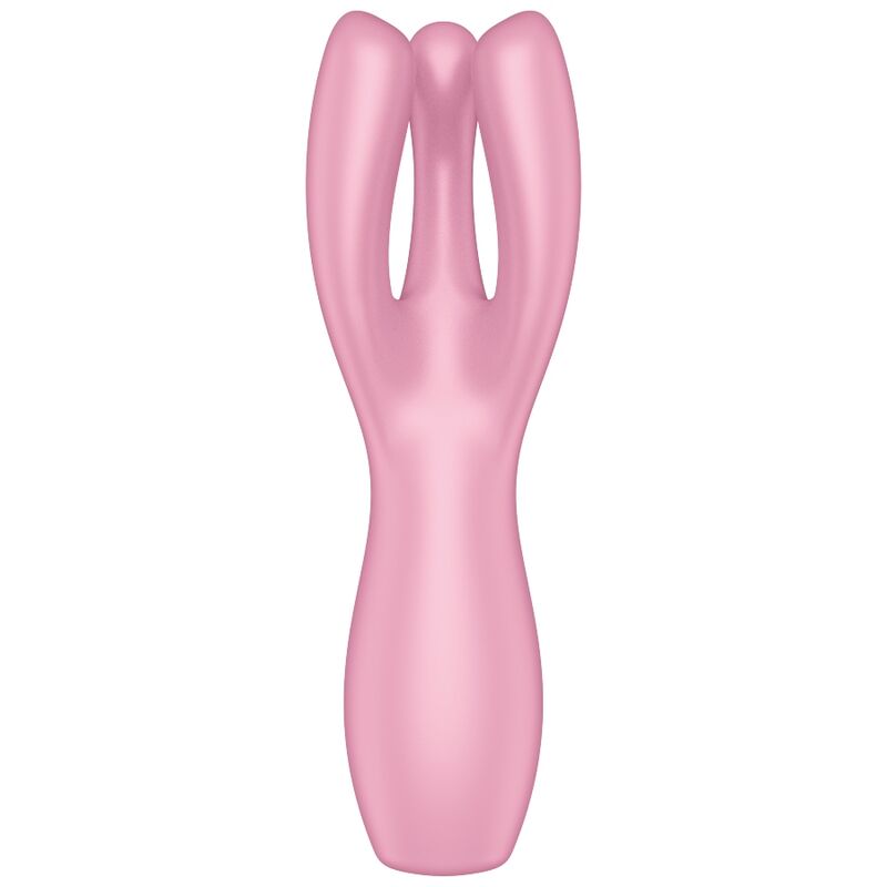 Satisfyer Threesome 3 Vibrator Rosa – 3 Motoren, 12 Vibrationsprogramme, Wasserdicht für intensive Stimulation und Self-Love