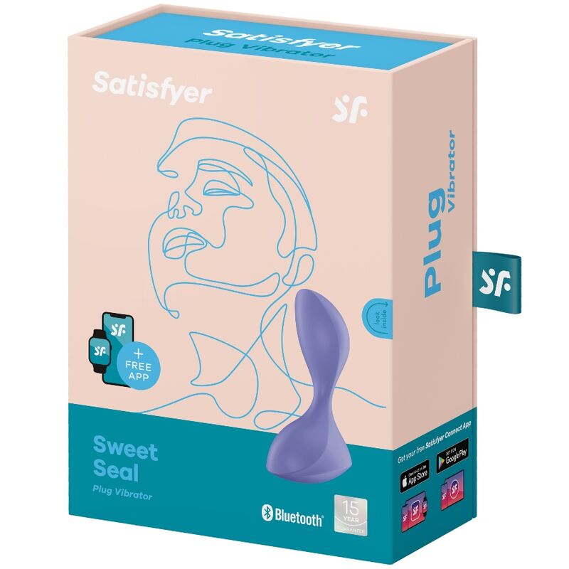 SATISFYER - SWEET SEAL VIBRIERSTECKER APP VIOLETT für intensive Stimulation und Self-Love