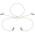 OhMama Fetisch 4 Nippelklemmen mit Kette – Verstellbare Brustklammern | Secret Pulse Nippelklemme diskret online kaufen