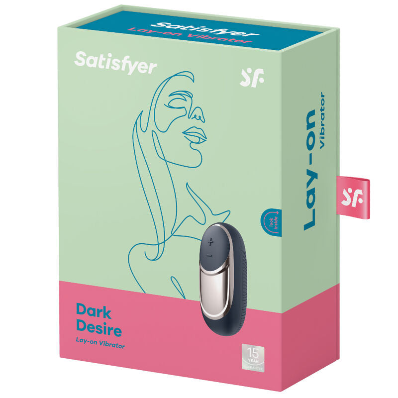 SATISFYER Dark Desire Auflegevibrator – 15 Vibrationsprogramme & Wasserdicht | Secret Pulse Produktansicht und Details