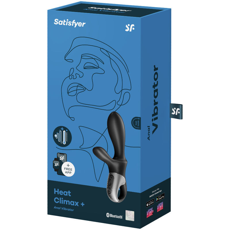 SATISFYER - HEAT CLIMAX+ ANAL VIBRATOR APP SCHWARZ Produktansicht und Details