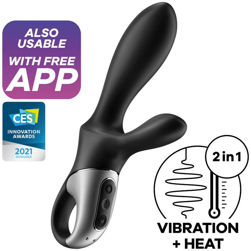 SATISFYER - HEAT CLIMAX+ ANAL VIBRATOR APP SCHWARZ Anal-Toy diskret online kaufen