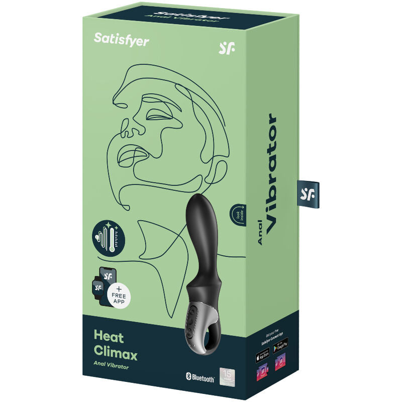SATISFYER - HEAT CLIMAX ANAL VIBRATOR APP SCHWARZ Produktansicht und Details