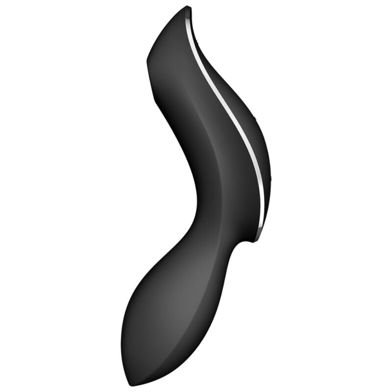 SATISFYER - CURVY TRINITY 2 AIR PULSE VIBRATOR SCHWARZ für intensive Stimulation und Self-Love