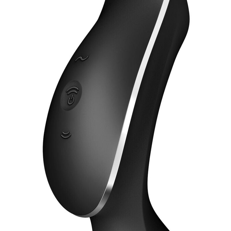 SATISFYER - CURVY TRINITY 2 AIR PULSE VIBRATOR SCHWARZ hochwertiges Sextoy bei Secret Pulse