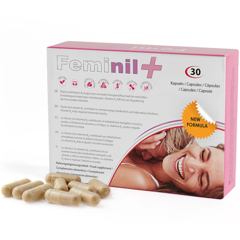 500 COSMETICS - FEMINIL+ WEIBLICHE SEXUELLE LIBIDO-STEIGERUNG - 30 KAPSELN – Potenz- & Lustprodukt Bild 1