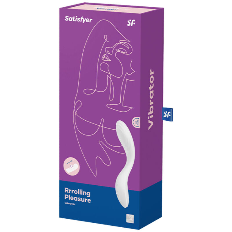SATISFYER - RRROLLING PLEASURE GSPOT VIBRATOR WEISS hochwertiges Sextoy bei Secret Pulse