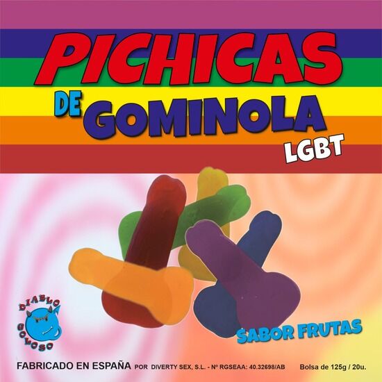PRIDE - GUMMIBRCHEN PENIS FRÜCHTE LGBT – Erotik-Zubehör Bild 2
