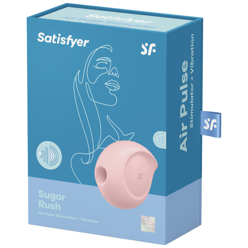 SATISFYER - SUGAR RUSH AIR PULSE STIMULATOR & VIBRATOR ROSA für intensive Stimulation und Self-Love